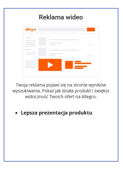 Filmy reklamowe na Allegro 1 Reklama wideo Allegro
